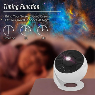 360 ° ™ cosmic projector illuminates your room with stellar magic