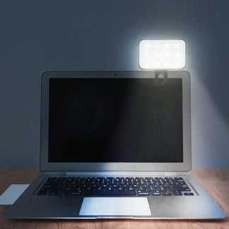 Rechargeable portable portable selfie light 3 brightness modes, clip-on by phone, computer
