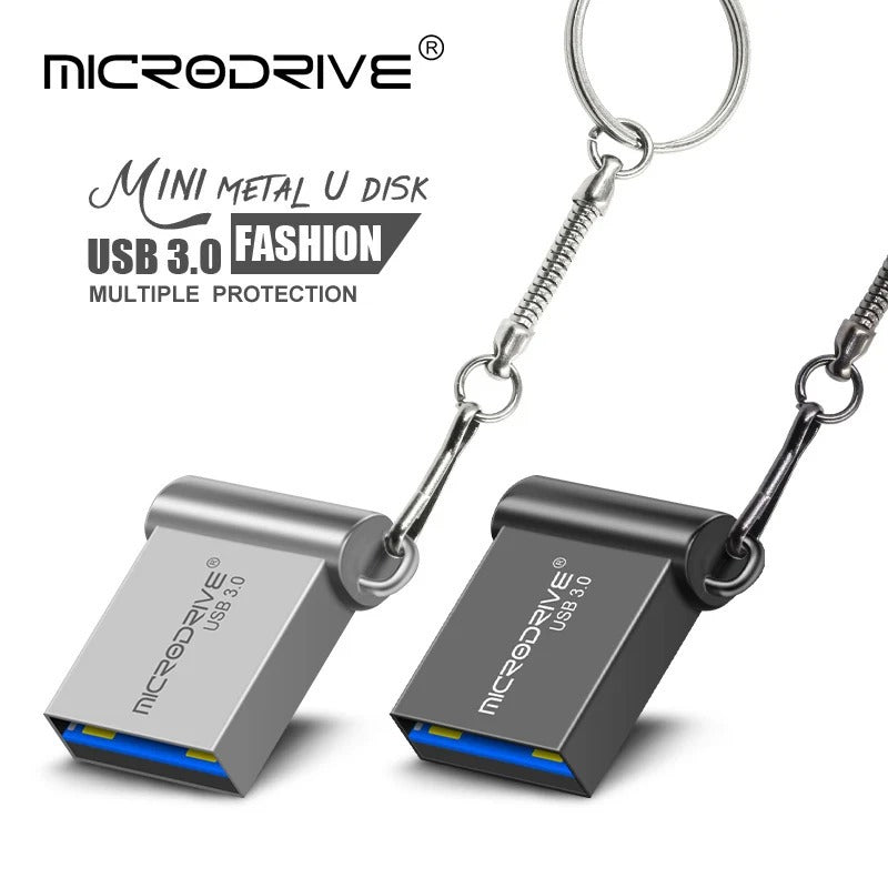 Pen Drive USB 3.0 High Speed ​​- Mini Flash Drive 16GB, 32GB, 64GB, 128GB