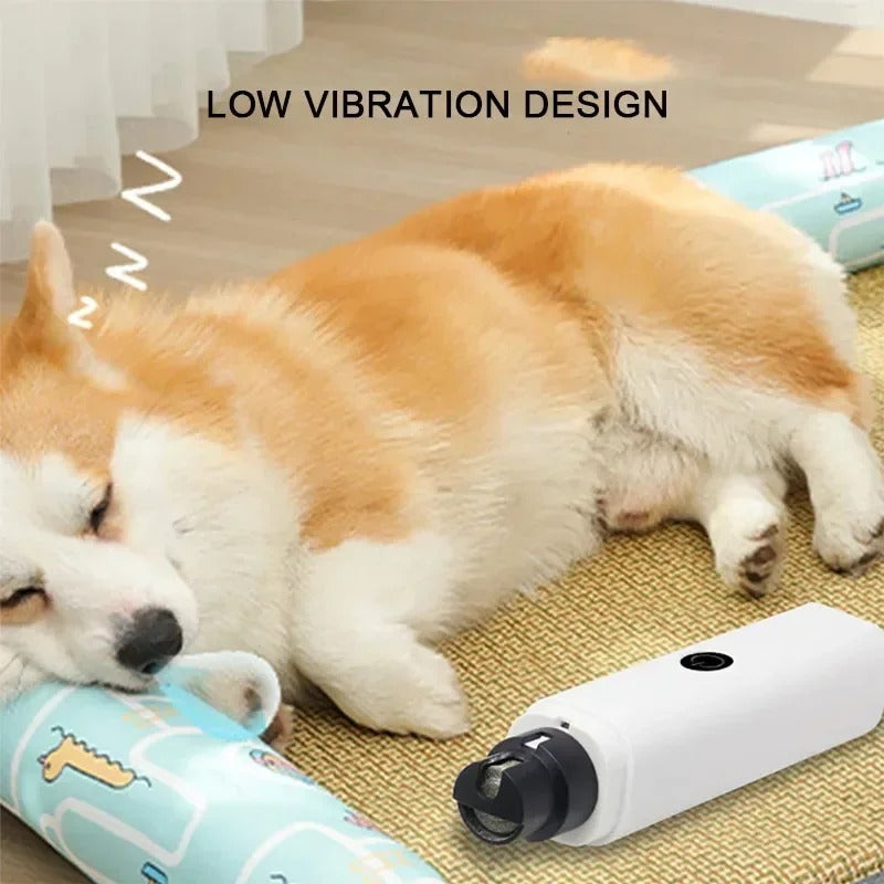 Electric trunk for the nails of the rechargeable and silent dog with LED light