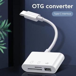 Lettore di Schede 3-in-1 Type-C adattatore USB Type-C per SD, TF e OTG
