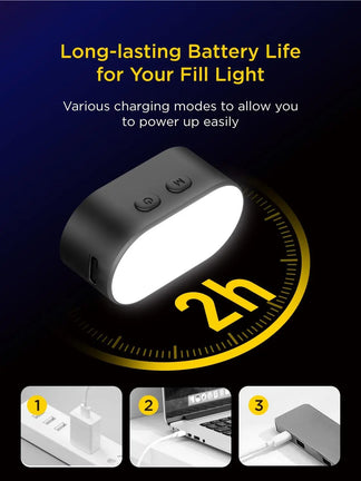 Luce magnetica LED regolabile per video e selfie