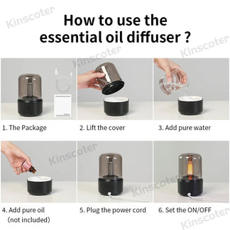 USB portable aromas diffuser with night light and fog sprayer