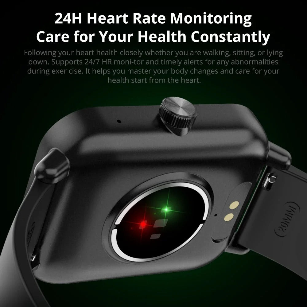 Smartwatch with voice calls, H24 health monitoring and sport mode