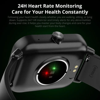 Smartwatch with voice calls, H24 health monitoring and sport mode