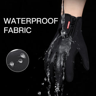 Touchscreen winter gloves for waterproof men and women, heated suitable for sport