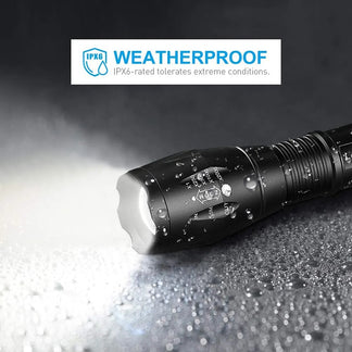 High power LED torch with 5 waterproof and aluminum alloy