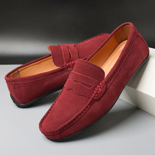Mocassini in Pelle Scamosciata Uomo™ | Eleganza Discreta e Comfort Sofisticato