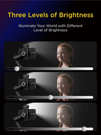 Luce magnetica LED regolabile per video e selfie