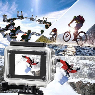 Action Camera Ultra HD 4K/30fps with waterproof WiFi for sports shooting