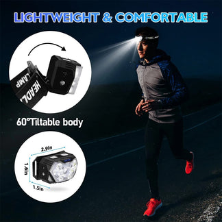 LED front lamp with movement sensor