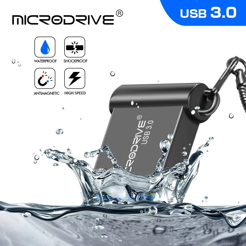 Pen Drive USB 3.0 High Speed ​​- Mini Flash Drive 16GB, 32GB, 64GB, 128GB