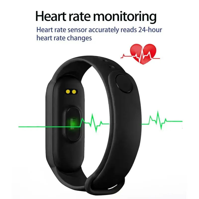Orologio Smart Fitness Waterproof con Monitor Battito Cardiaco e Pressione