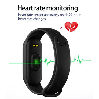 Orologio Smart Fitness Waterproof con Monitor Battito Cardiaco e Pressione