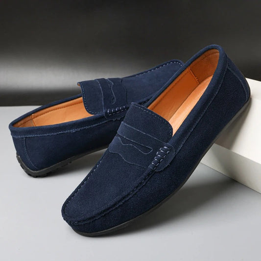 Mocassini in Pelle Scamosciata Uomo™ | Eleganza Discreta e Comfort Sofisticato