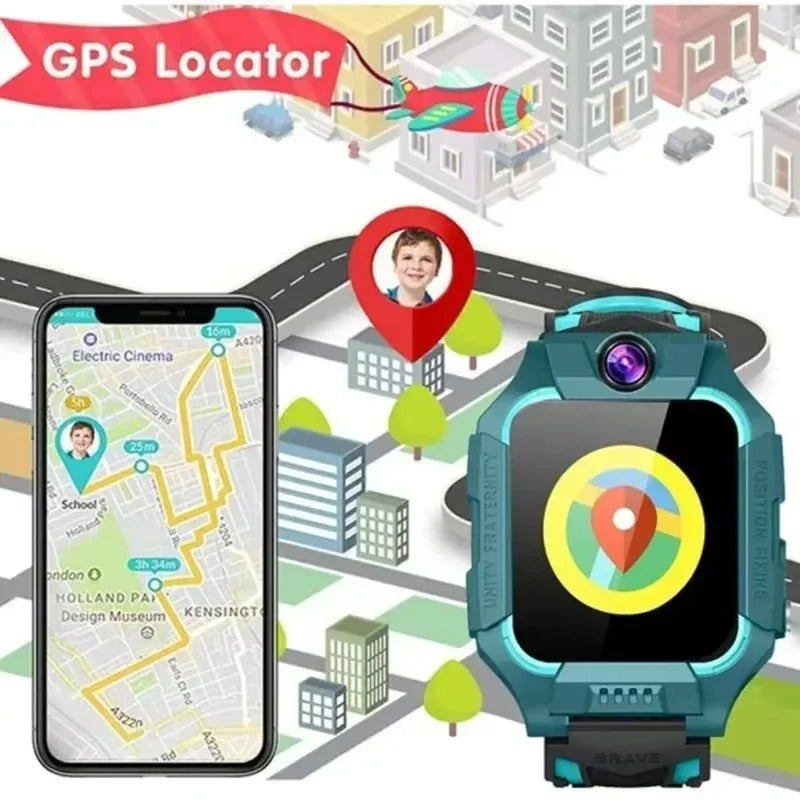 Smartwatch 4G per Bambini™ - GPS SOS, Chiamate con SIM, Fotocamera e Impermeabile