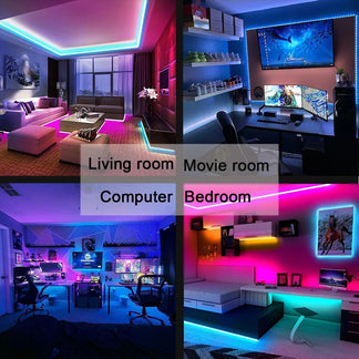 Bluetooth LED strip, USB, RGB 5050 SMD, flexible and adhesive for TV and desktop