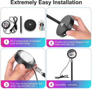 Smart Bluetooth projector Sunset and Rainbow