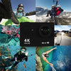 Action camera ultra HD 4K/30fps con WiFi impermeabile per riprese sportive MigliorPrezzi.com