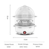 Cuociuova elettrico 220V multifunzionale a doppio strato e con mini vaporiera MigliorPrezzi.com