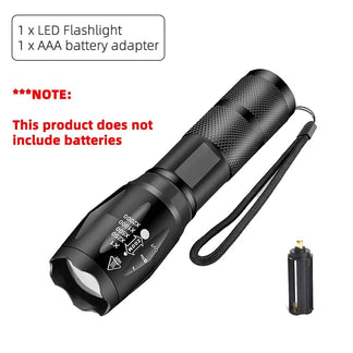 High power LED torch with 5 waterproof and aluminum alloy