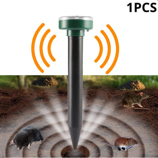 Ultrasonic solar repellent for mice, snakes and insects, solar charging