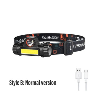 Rechargeable LED front lamp with 2 modes and magnets