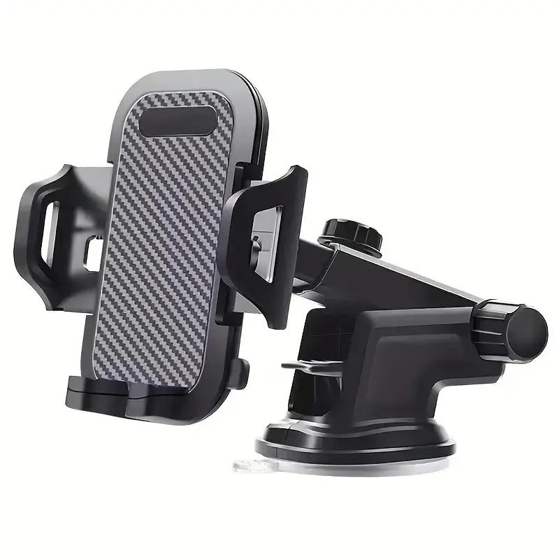 Telephone support from car with universal suction cups for smartphones