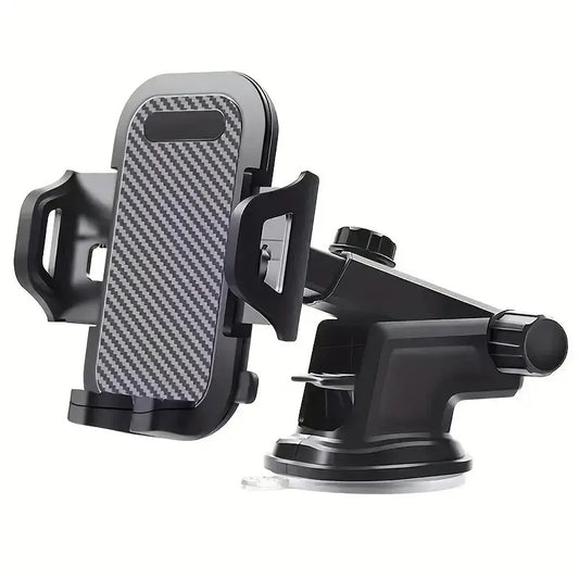 Telephone support from car with universal suction cups for smartphones