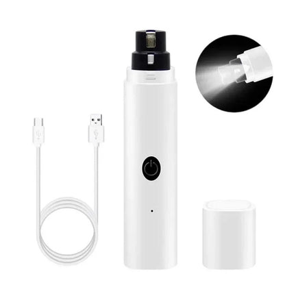 Electric trunk for the nails of the rechargeable and silent dog with LED light