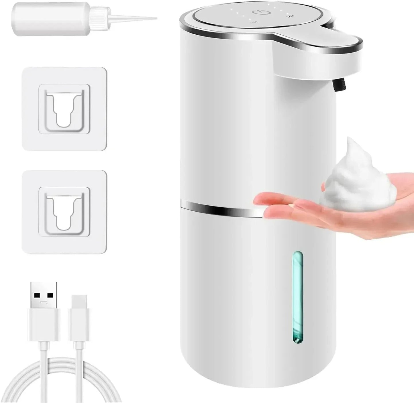 Dispenser di sapone automatico ricaricabile USB 4 modalità di erogazione