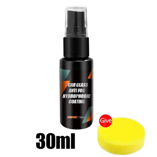 Re-entry spray, anti-poggia coating for windshield and car mirrors