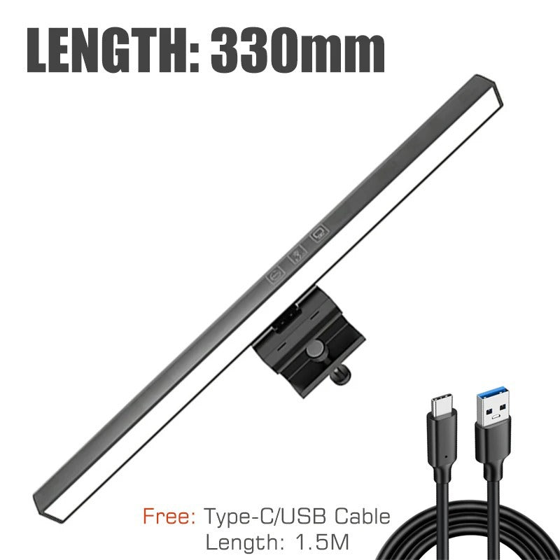 50/30 cm Desk LED lamp with USB luminous bar and adjustable Dimmer