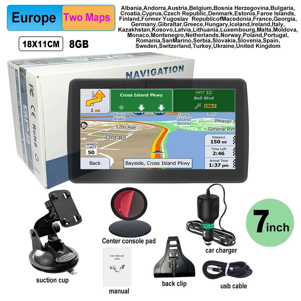 7 -inch GPS navigator for cars and trucks