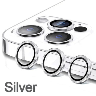 Set of 3 glass protections for camera lenses, compatible with iPhone 11, 12, 13, 14, 15, 16 pro/max/mini/plus