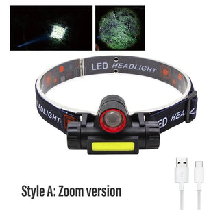Rechargeable LED front lamp with 2 modes and magnets
