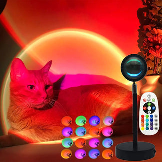 Smart Bluetooth projector Sunset and Rainbow