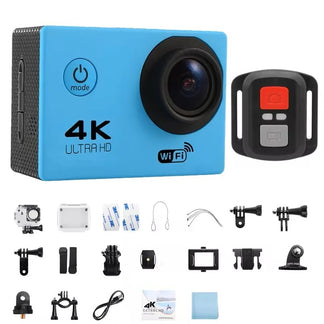 Action Camera Ultra HD 4K/30fps with waterproof WiFi for sports shooting