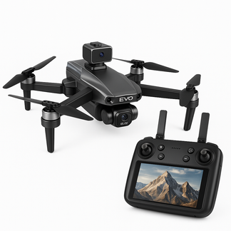 Drone Max GPS 8K | Doppia Fotocamera, Pieghevole con Evitamento Ostacoli e Radiocomando con Schermo