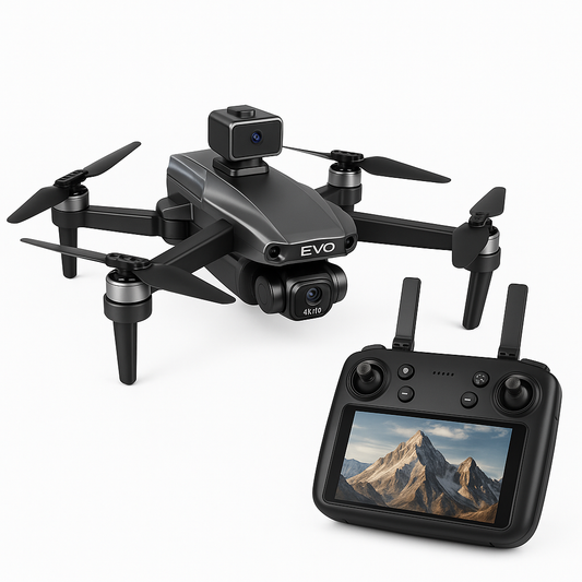 Drone Max GPS 8K | Doppia Fotocamera, Pieghevole con Evitamento Ostacoli e Radiocomando con Schermo