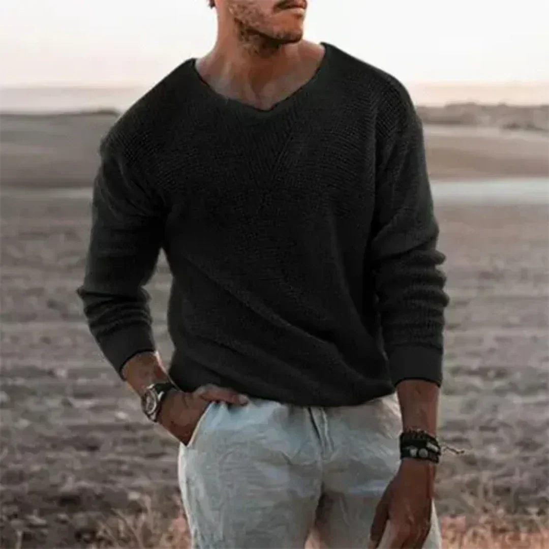 Maglione Uomo | Pullover Morbido con Scollo a V
