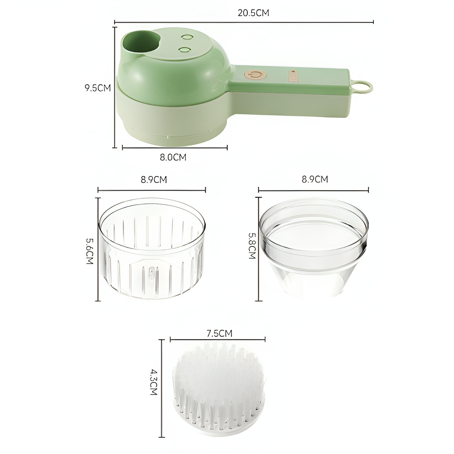 Tagliaverdure elettrico 4 in 1™ | Rivoluzione in cucina per gli amanti della buona cucina