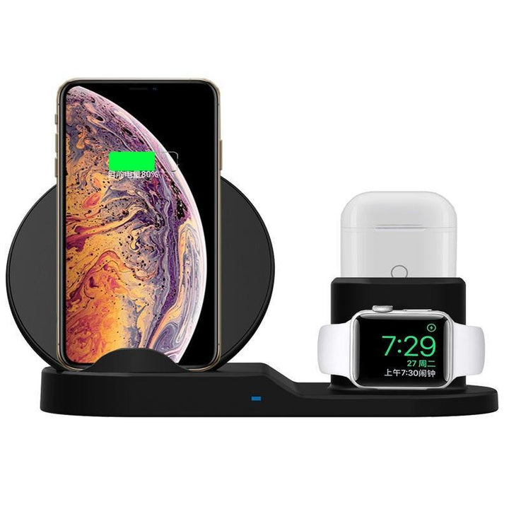 Charging base 3 in 1 - Wireless Charger for smartphones, earphones and smartwatch