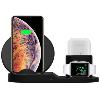 Charging base 3 in 1 - Wireless Charger for smartphones, earphones and smartwatch