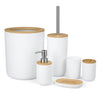 Set Arredo Bagno™ | Stile Minimal in Nero e Bambù per un Tocco Naturale MigliorPrezzi.com