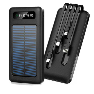 Power Bank Solare 15800mAh – Energia Ovunque, USB/Type-C, iPhone e Android