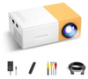 Full HD 1080p portable projector with remote control
