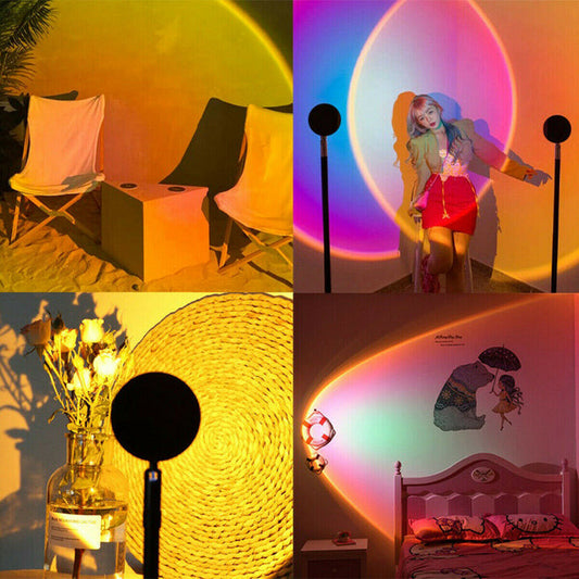 Proiettore LED Atmosfera – Effetto Tramonto e Arcobaleno USB