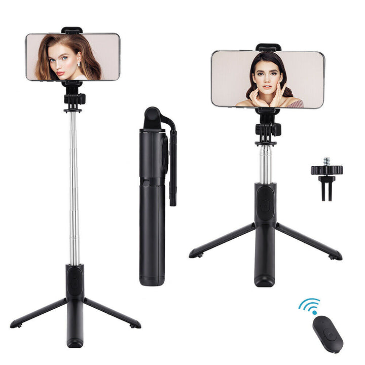 Selfie rod with 101 cm multifunction bluetooth tripod