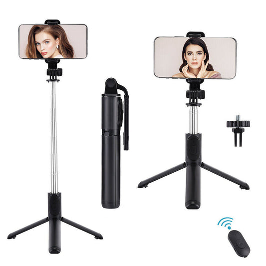 Selfie rod with 101 cm multifunction bluetooth tripod